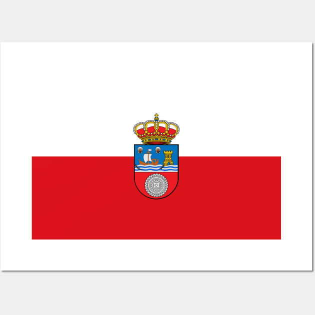 Flag of Cantabria, Spain Wall Art by brigadeiro